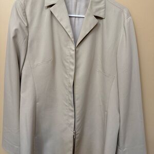 United Colors Of Benetton Light Beige Zip-Front Trench Coat